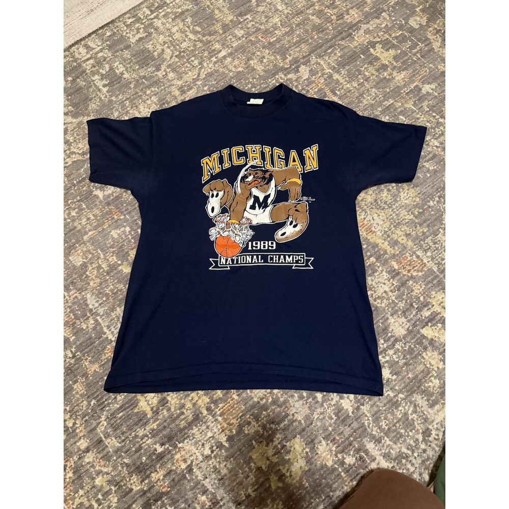 Vintage University of Michigan Basketball Champions 1989 Tee